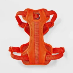Reflective Comfort Clip-In Clasp Dog Harness - Bright Orange - Boots & Barkley™