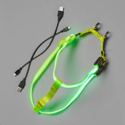 LED Rechargeable Dog Harness - Vibrant Green - Boots & Barkley™ 3 LED Rechargeable Dog Harness - Vibrant Green - Boots & Barkley™ - Image 3