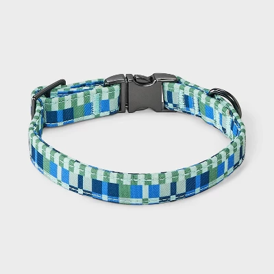Fashion Geo Check Dog And Cat Collar - Boots & Barkley™ 1 Fashion Geo Check Dog And Cat Collar - Boots & Barkley™