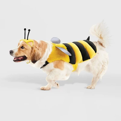 Bee With Reflective Wings Full Body Halloween Dog And Cat Costume - Boots & Barkley™ 7 Bee With Reflective Wings Full Body Halloween Dog And Cat Costume - Boots & Barkley™ - Image 7