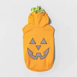 Jack-O'-Lantern Pumpkin Reflective Halloween Hoodie Dog And Cat Costume - Boots & Barkley™