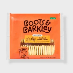 Halloween Pumpkin Flavor Biscuit Sandwich Crunchy Dog Treat - Boots & Barkley™ 11.8oz -Pets Gift Store GUEST 16e08552 ee8a 4097 a2bd 7054db649c44
