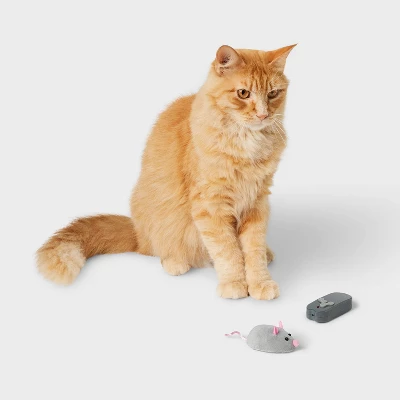 Electronic Chasing Mouse Cat Toy - Boots & Barkley™ - Gray 1 Electronic Chasing Mouse Cat Toy - Boots & Barkley™ - Gray