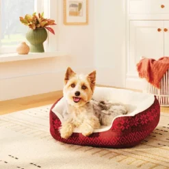 Printed Holiday Bolster Dog Bed - Boots & Barkley™ -Pets Gift Store GUEST 198ac429 17d3 4e9e 9f78 b9194cec54c3