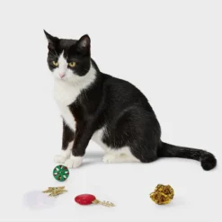 Star Cat Ball Plush Toy Set - 4pcs - Boots & Barkley™