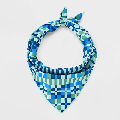 Geo Check Dog Bandana - Boots & Barkley™ One Size Fits Most 1 Geo Check Dog Bandana - Boots & Barkley™ One Size Fits Most