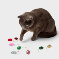 Skitter Mice Cat Plush Toy Set - 8pcs - Boots & Barkley™