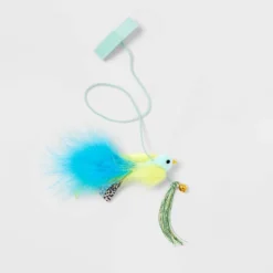 Hanging Teaser Bird With Bells Cat Toy - Blue - Boots & Barkley™ -Pets Gift Store GUEST 347161d1 2ab3 422c ab23 e5f41798bc44