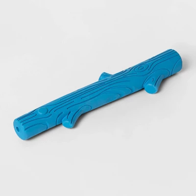 Long Rubber Stick With Crinkles Dog Toy - Blue - Boots & Barkley™ 1 Long Rubber Stick With Crinkles Dog Toy - Blue - Boots & Barkley™