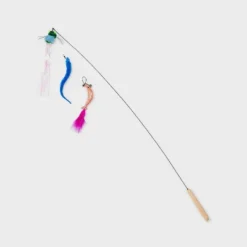 31" Figural Wand Wire Cat Teaser Toy - Boots & Barkley™ 5 31" Figural Wand Wire Cat Teaser Toy - Boots & Barkley™ -Pets Gift Store GUEST 3fe2c818 340c 49a0 9fad e6fd456b4018