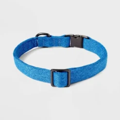 Tweed Fashion Adjustable Dog Collar - Blue - Boots & Barkley™