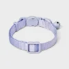 Adjustable Length With Bell Cat Collar - One Size Fits Most - Lilac Purple - Boots & Barkley™