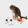 Pumpkin Pail Cat Ball Plush Toy Set - 6pk - Boots & Barkley™