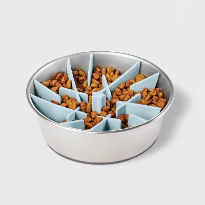 6" Silicone Slow Feed Dog Feeding Mat - Blue - Boots & Barkley™ 1 6" Silicone Slow Feed Dog Feeding Mat - Blue - Boots & Barkley™