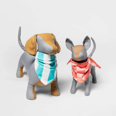 Cooling Grid/Stripe Collar Slide Dog Bandana - 2pk - Boots & Barkley™ 3 Cooling Grid/Stripe Collar Slide Dog Bandana - 2pk - Boots & Barkley™ - Image 3