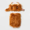Highland Cow Hoodie Dog And Cat Full Body Costume - Boots & Barkley™ Light Brown