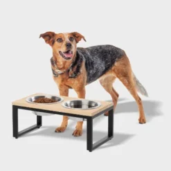 Collapsible Elevated Feeder Double Cat & Dog Bowl - Boots & Barkley™