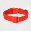 Basic DTM Dog Adjustable Collar - Tomato Red - Boots & Barkley™