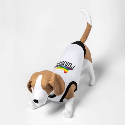 Purride Pride Dog And Cat Tank Shirt - White - Boots & Barkley™ 7 Purride Pride Dog And Cat Tank Shirt - White - Boots & Barkley™ - Image 7
