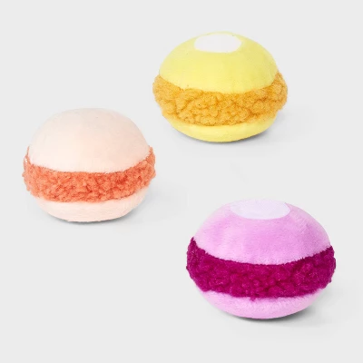 Macaroon Pull-Apart Trio Cat Plush Toy Set - 3pc - Boots & Barkley™ 2 Macaroon Pull-Apart Trio Cat Plush Toy Set - 3pc - Boots & Barkley™ - Image 2