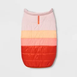 Holiday Dog Puffer Vest - Orange - XL - Boots & Barkleyâ„¢