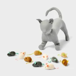 Mouse Multipack Cat Toy Set - 10pk - Boots & Barkley™