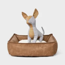 Cuddler Faux Leather Bolster Dog Bed - Boots & Barkley™ -Pets Gift Store GUEST 7b74e041 ac9d 4549 b1d5 e1f2d7c5a9ce