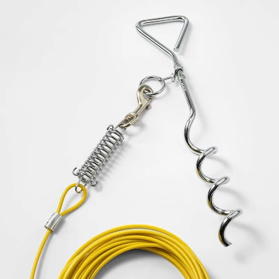 Heavy Tie-Out Cable 30 Ft - Boots & Barkley™ 2 Heavy Tie-Out Cable 30 Ft - Boots & Barkley™ - Image 2