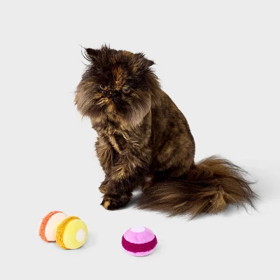Macaroon Pull-Apart Trio Cat Plush Toy Set - 3pc - Boots & Barkley™ 1 Macaroon Pull-Apart Trio Cat Plush Toy Set - 3pc - Boots & Barkley™