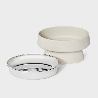 12 Fl Oz Elevated Cat & Dog Bowl - Boots & Barkley™ Gray 3 12 Fl Oz Elevated Cat & Dog Bowl - Boots & Barkley™ Gray - Image 3