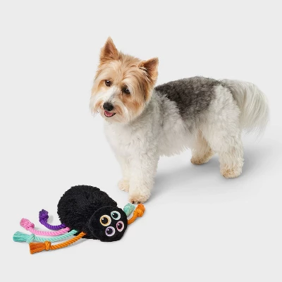 14.5" Giant Spider Dog Rope Plush Toy - Boots & Barkley™ 1 14.5" Giant Spider Dog Rope Plush Toy - Boots & Barkley™