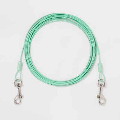 Lightweight Cable Tie-Out For Dogs - 25lbs - 20ft - Boots & Barkley™ 3 Lightweight Cable Tie-Out For Dogs - 25lbs - 20ft - Boots & Barkley™ - Image 3