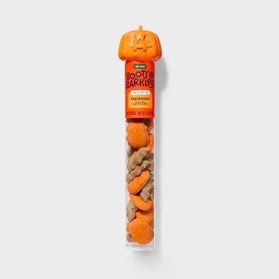 Halloween Pumpkin Flavor Biscuit Filled Jack-O-Lantern Tube Dog Treats - Boots & Barkley™ 5oz 4 Halloween Pumpkin Flavor Biscuit Filled Jack-O-Lantern Tube Dog Treats - Boots & Barkley™ 5oz - Image 4