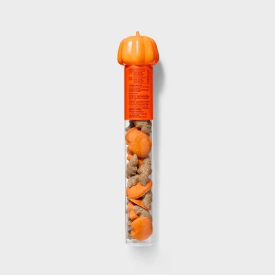 Halloween Pumpkin Flavor Biscuit Filled Jack-O-Lantern Tube Dog Treats - Boots & Barkley™ 5oz 3 Halloween Pumpkin Flavor Biscuit Filled Jack-O-Lantern Tube Dog Treats - Boots & Barkley™ 5oz - Image 3