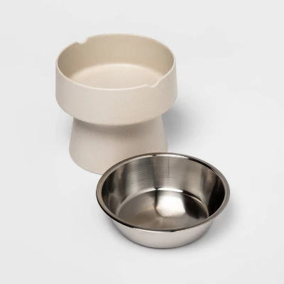 Elevated Dog Bowl - Gray - 3.5 Cups - Boots & Barkley™ 1 Elevated Dog Bowl - Gray - 3.5 Cups - Boots & Barkley™