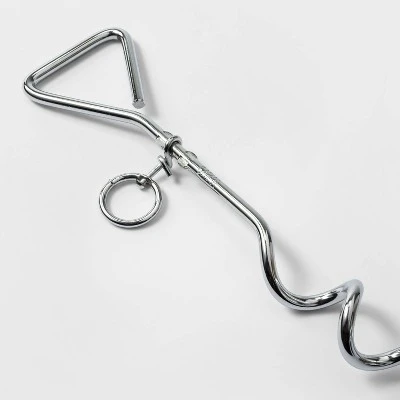 Spiral Chrome Dog Stake - Boots & Barkley™ 1 Spiral Chrome Dog Stake - Boots & Barkley™