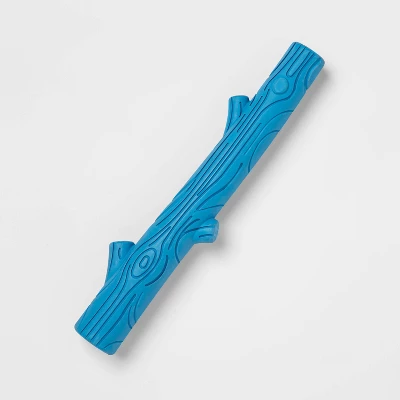 Long Rubber Stick With Crinkles Dog Toy - Blue - Boots & Barkley™ 4 Long Rubber Stick With Crinkles Dog Toy - Blue - Boots & Barkley™ - Image 4