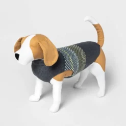 Fairisle Stripe Cool Colorway Dog And Cat Sweater - Gray - Boots & Barkley™ -Pets Gift Store GUEST b1a6f5d5 321e 43d9 9676 8a89a567e088