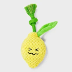 7.5" Lemon Dog Rope Plush Toy - Boots & Barkley™ -Pets Gift Store GUEST b424967f 58b1 4066 8650 cdaff816f8c8