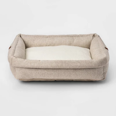 Rectangular Roll Cuff Dog Beds - Boots & Barkley™ 4 Rectangular Roll Cuff Dog Beds - Boots & Barkley™ - Image 4