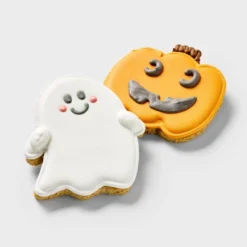 Halloween Cinnamon Flavor Hand Decorated Cookie Crunchy Dog Treat - Boots & Barkleyâ„¢ 4.2oz/2ct