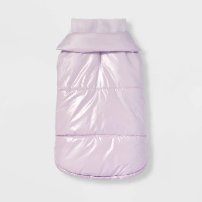 Shiny Dog Puffer Vest - Purple - Boots & Barkley™ 1 Shiny Dog Puffer Vest - Purple - Boots & Barkley™