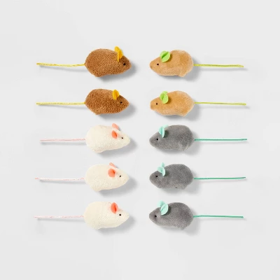 Mouse Multipack Cat Toy Set - 10pk - Boots & Barkley™ 3 Mouse Multipack Cat Toy Set - 10pk - Boots & Barkley™ - Image 3
