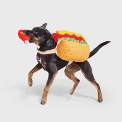 Hot Dog Full Body Halloween Dog And Cat Costume With Ketchup Toy - Boots & Barkley™ -Pets Gift Store GUEST c3cb9d7c 9de8 4b3d 984d e68d08f9660a