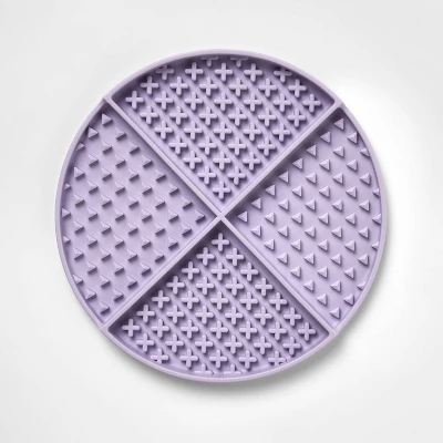 Slow Lick Feed Soother Dog Feeding Mat - Purple - Boots & Barkley™ 1 Slow Lick Feed Soother Dog Feeding Mat - Purple - Boots & Barkley™