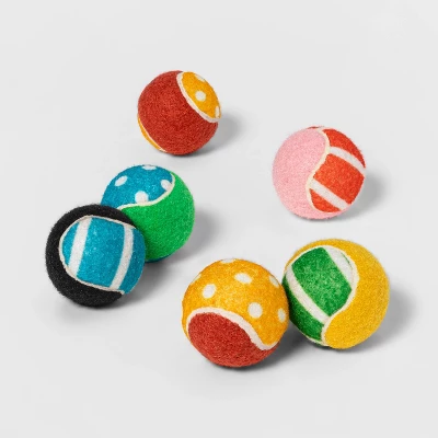 Dog Tennis Ball Toy - 2" - 6pk - Boots & Barkley™ 2 Dog Tennis Ball Toy - 2" - 6pk - Boots & Barkley™ - Image 2