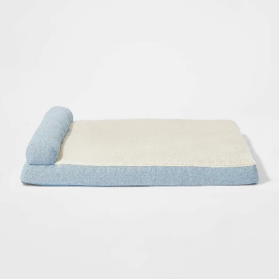 Sofa Bolster Dog Bed - Light Blue - Boots & Barkley™ 6 Sofa Bolster Dog Bed - Light Blue - Boots & Barkley™ - Image 6