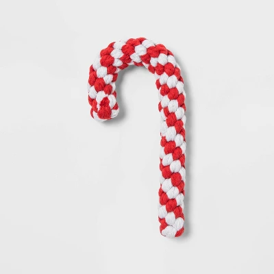 Candy Cane With Rope Dog Toy - Boots & Barkley™ 3 Candy Cane With Rope Dog Toy - Boots & Barkley™ - Image 3
