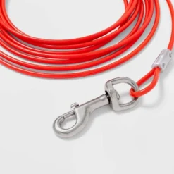 Heavyweight Cable Tie-Out For Dogs - 80lbs - 15ft - Boots & Barkley™