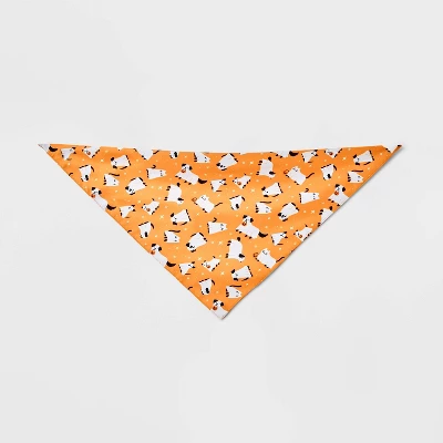 Halloween Reversible Fall Ghosts Dog Bandana - Boots & Barkley™ One Size Fits Most 2 Halloween Reversible Fall Ghosts Dog Bandana - Boots & Barkley™ One Size Fits Most - Image 2